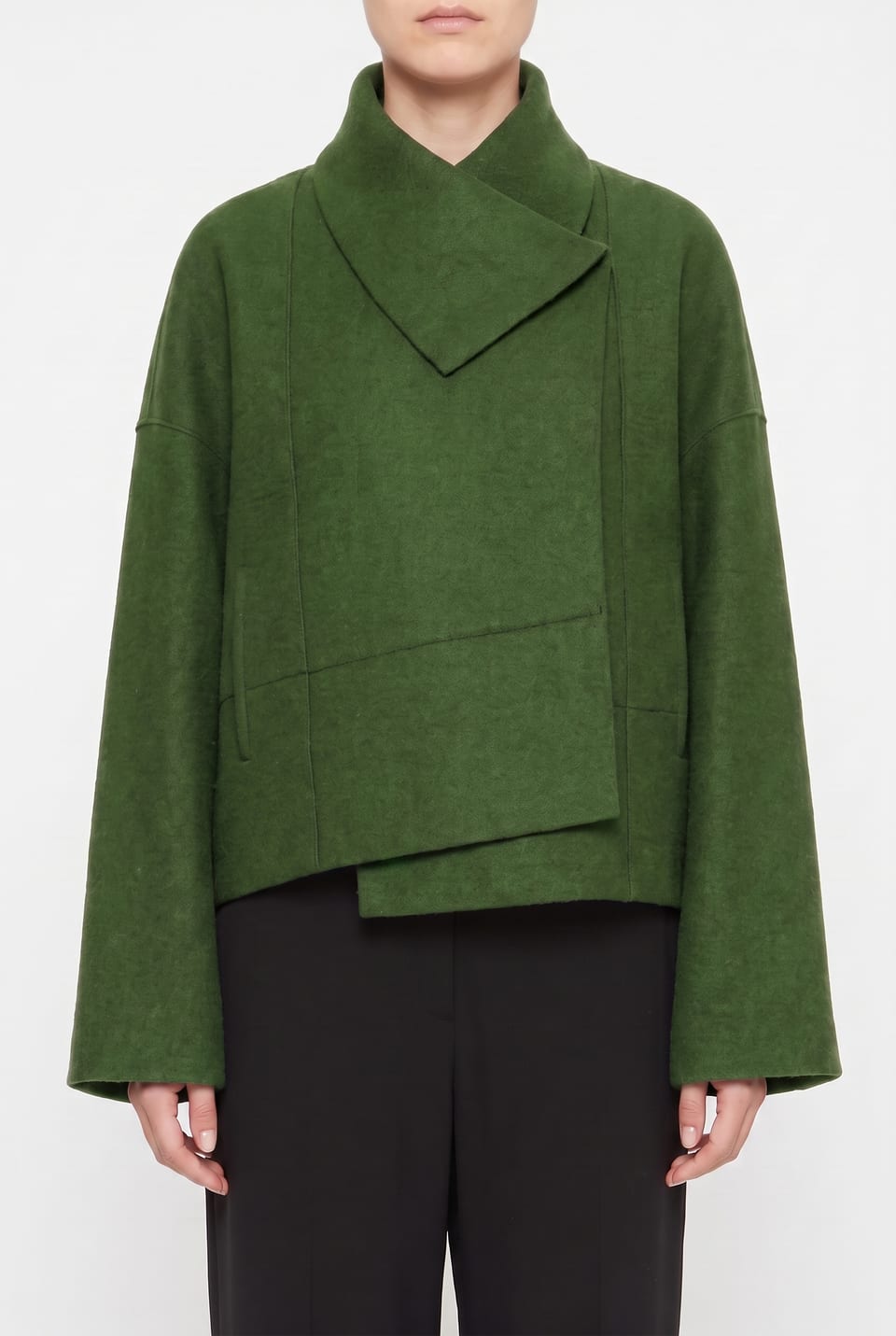 Jacket 6622 - Premium OSKA boiled wool - 660GREEN - 10260710622