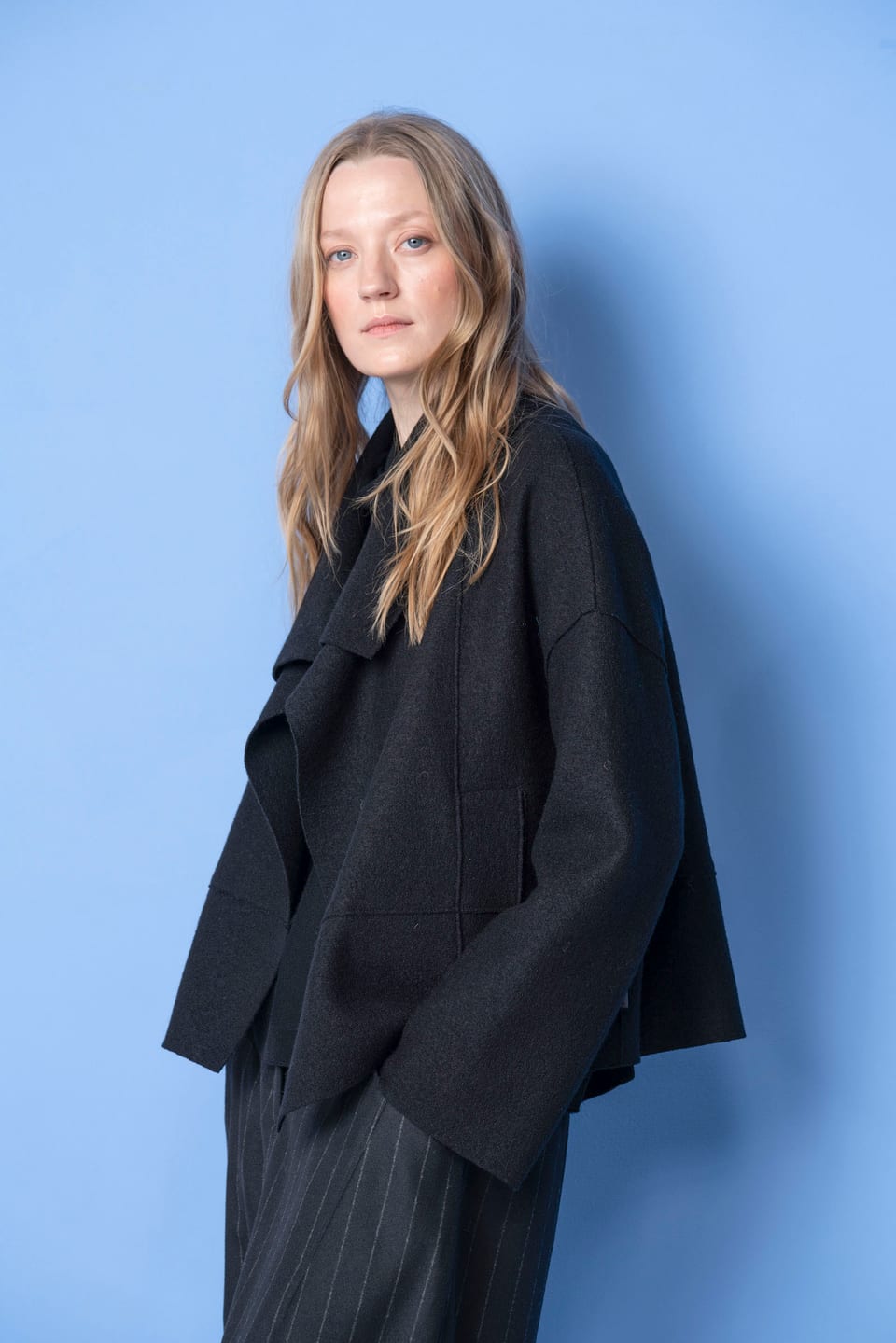Jacket 6622 - Premium OSKA boiled wool - 990BLACK - 10260710622