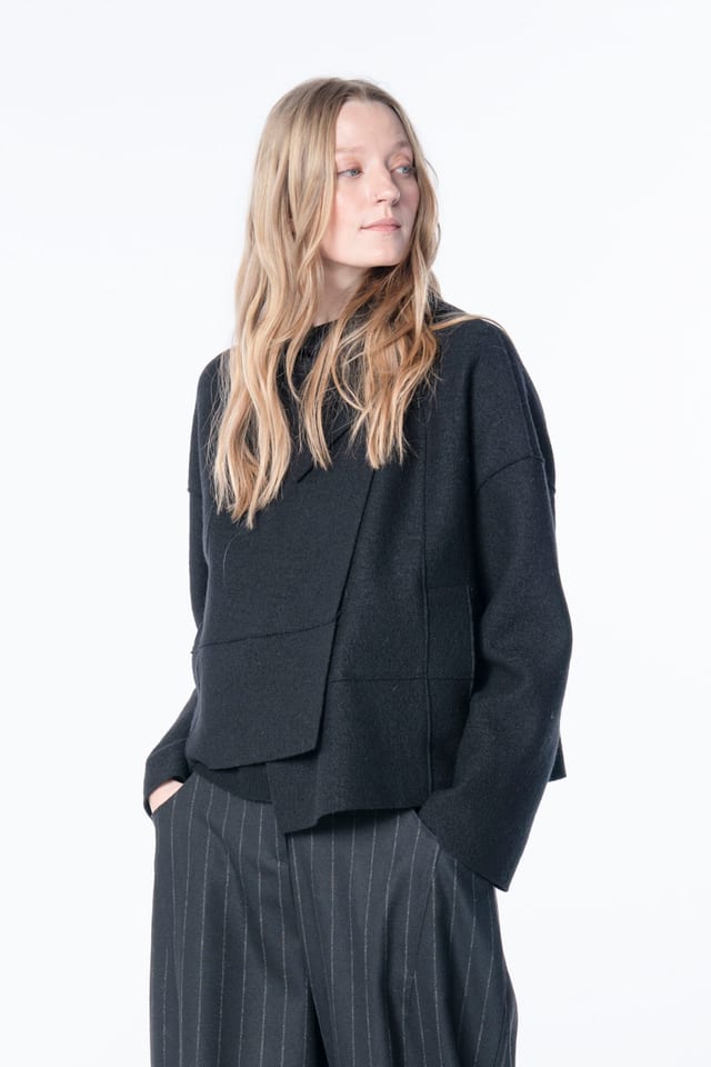 Jacket 6622 - Premium OSKA boiled wool - 990BLACK - 10260710622
