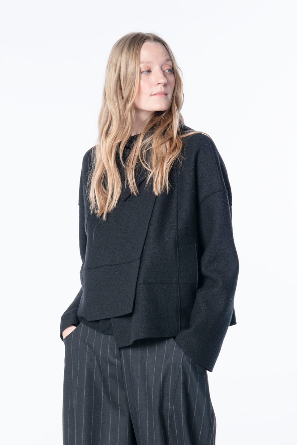 Jacket 6622 - Premium OSKA boiled wool - 990BLACK - 10260710622