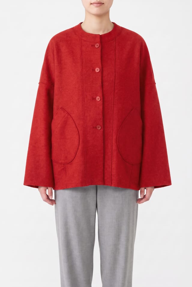 Jacket 6623 - Premium OSKA boiled wool - 350SCARLET - 10260710623