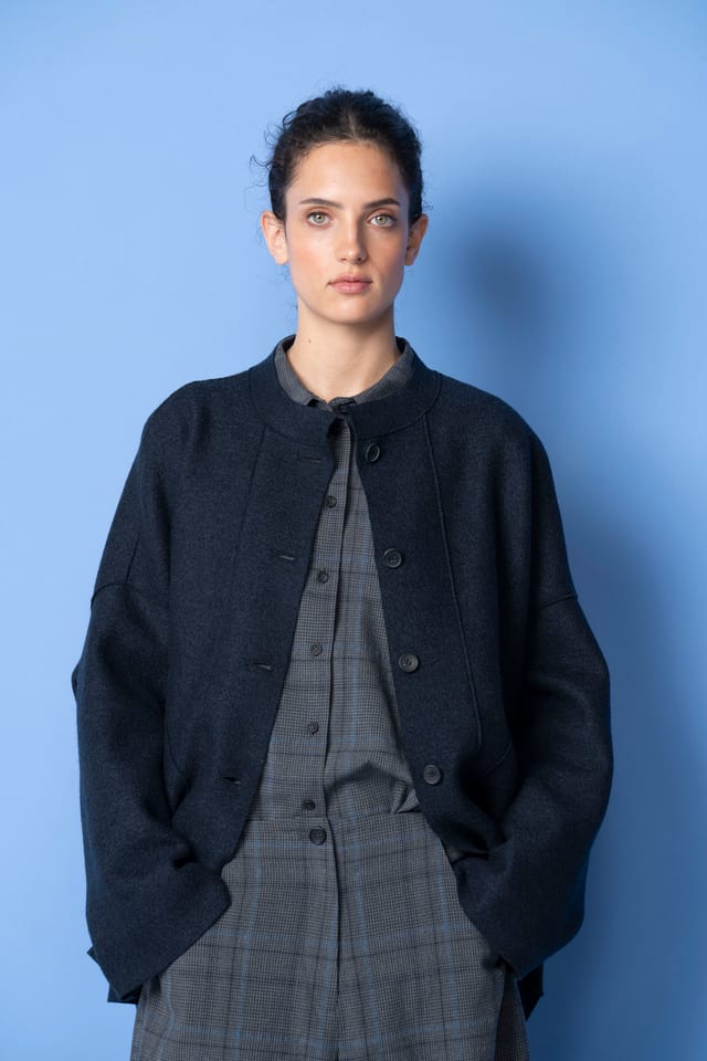 Jacket 6623 - Premium OSKA boiled wool - 490NAVY - 10260710623