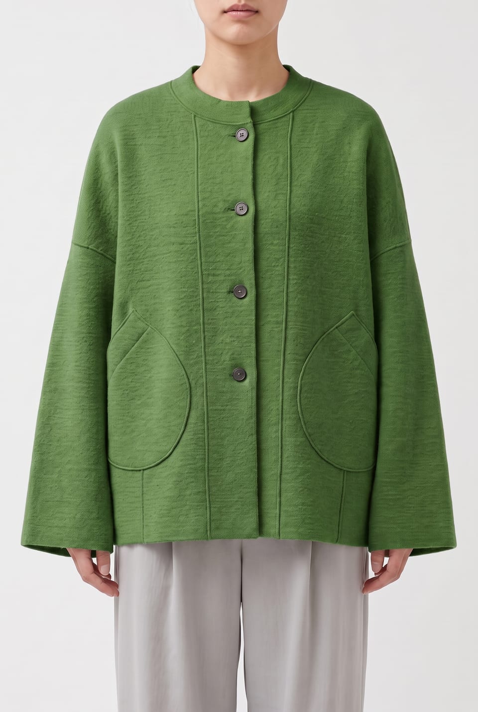 Jacket 6623 - Premium OSKA boiled wool - 660GREEN - 10260710623