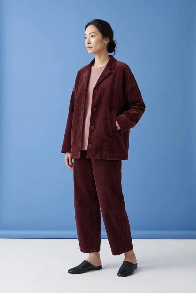 Jacket 6627 - Pure cotton corduroy - 10260710627