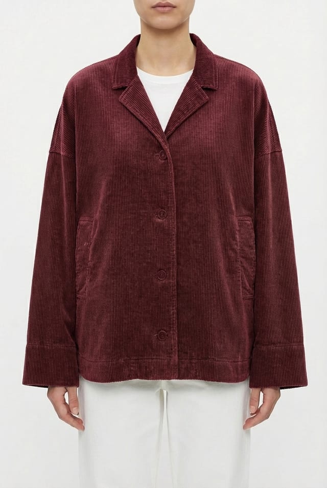 Jacket 6627 - Pure cotton corduroy - 362SYRAH - 10260710627
