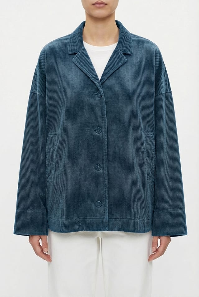 Jacket 6627 - Pure cotton corduroy - 452LAKE - 10260710627