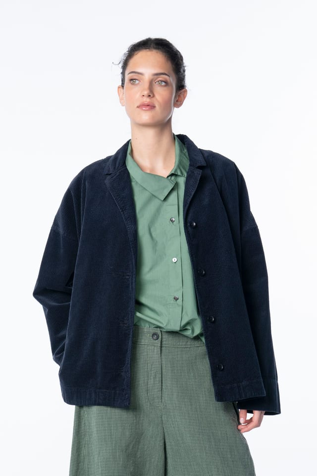 Jacket 6627 - Pure cotton corduroy - 490NAVY - 10260710627