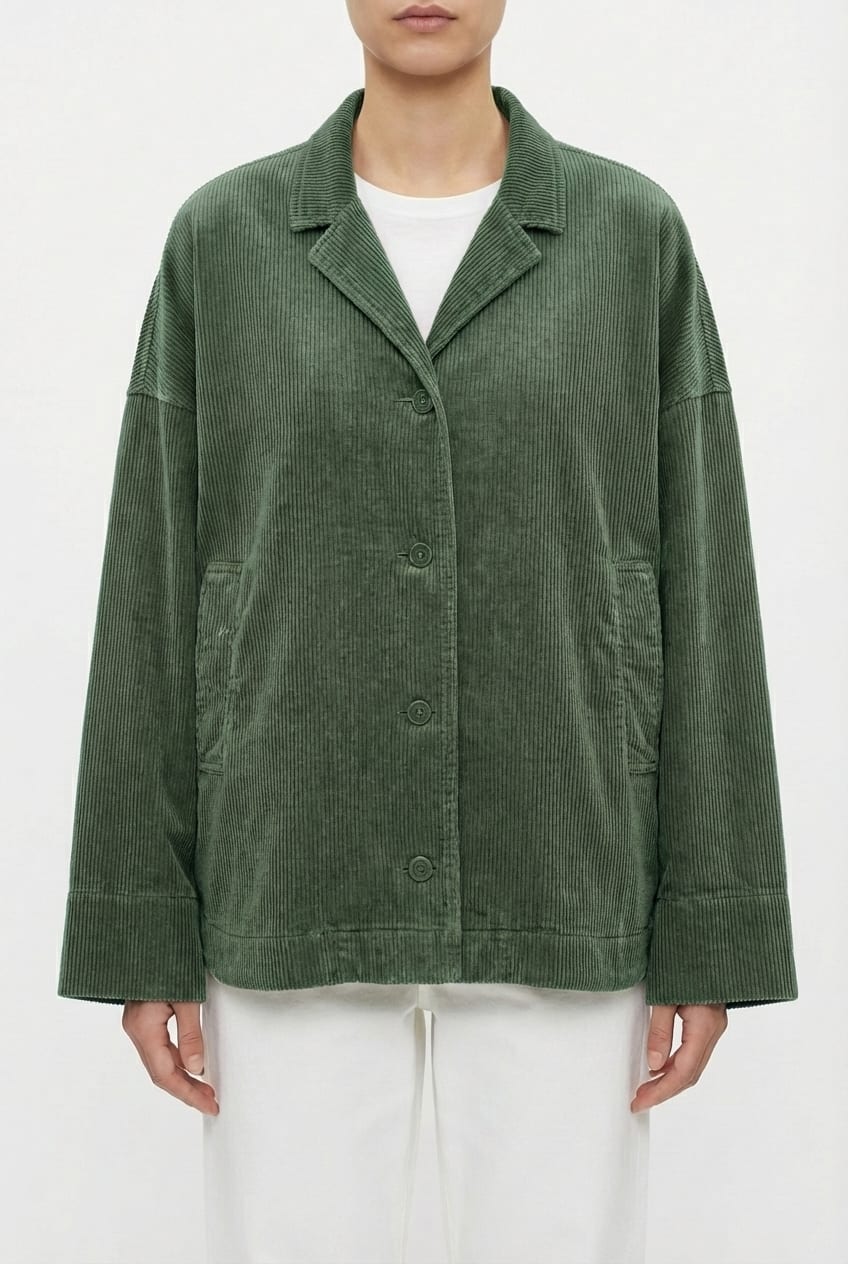 Jacket 6627 - Pure cotton corduroy - 642MYRTLE - 10260710627