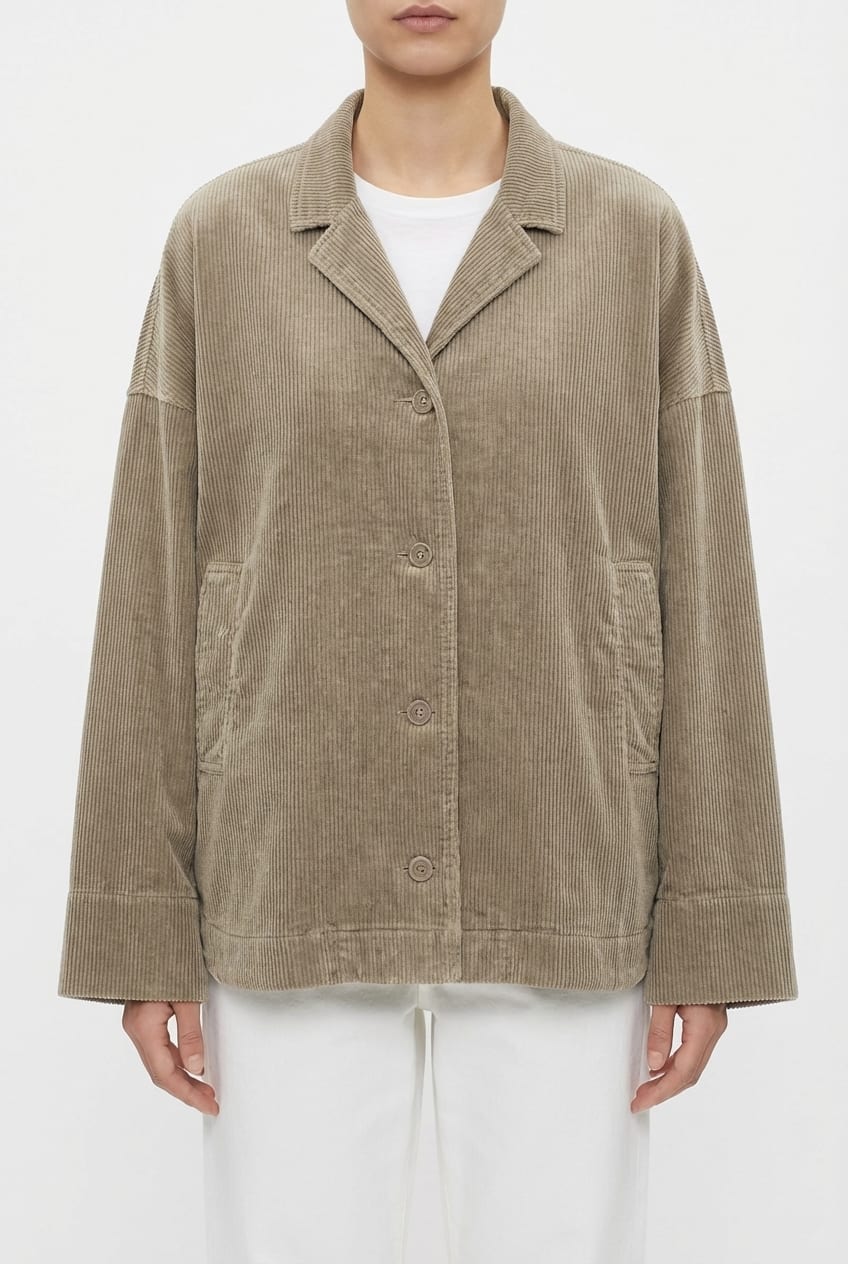 Jacket 6627 - Pure cotton corduroy - 832INCENSE - 10260710627