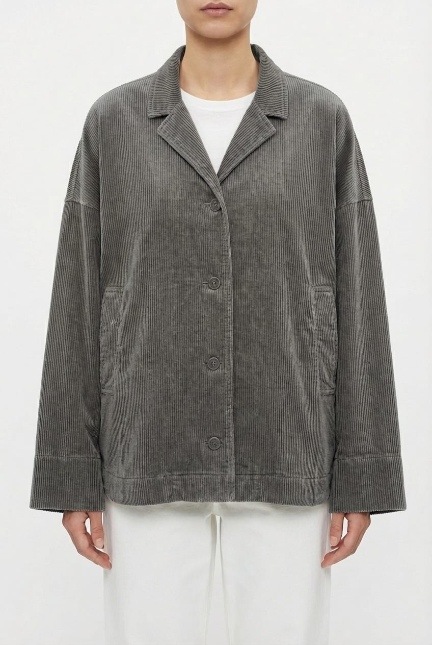 Jacket 6627 - Pure cotton corduroy - 962CADMIUM - 10260710627