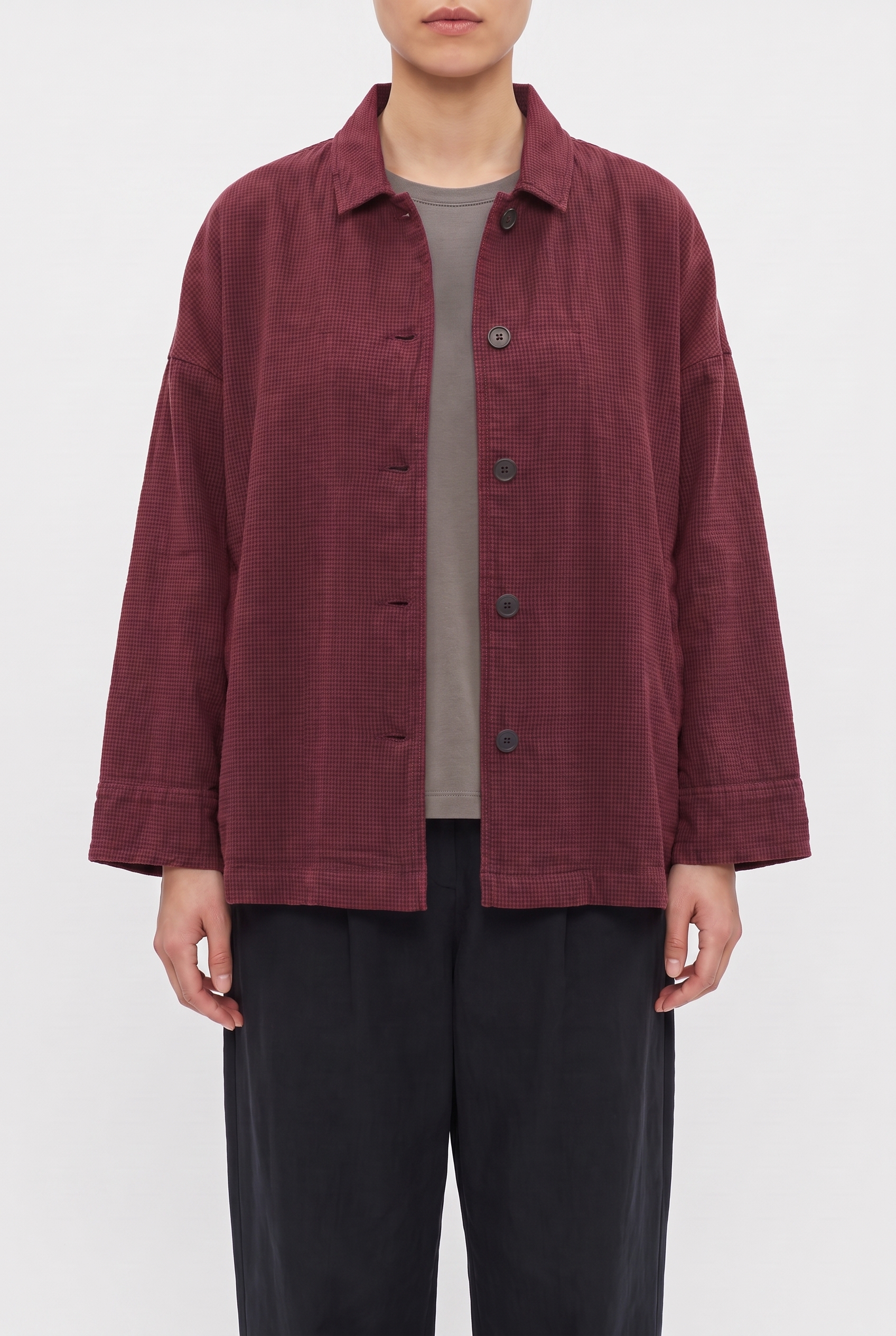 Jacket 6629 360SYRAH Dobby cotton check