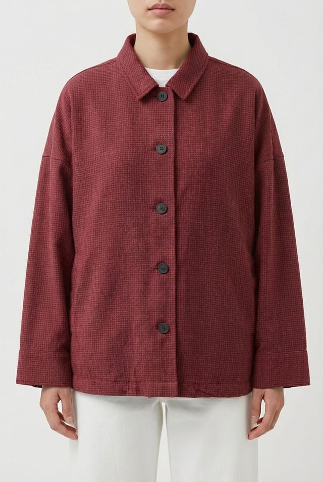 Jacket 6629 - Dobby cotton check - 360SYRAH - 10260710629