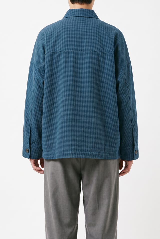 Jacket 6629 - Dobby cotton check - 450LAKE - 10260710629