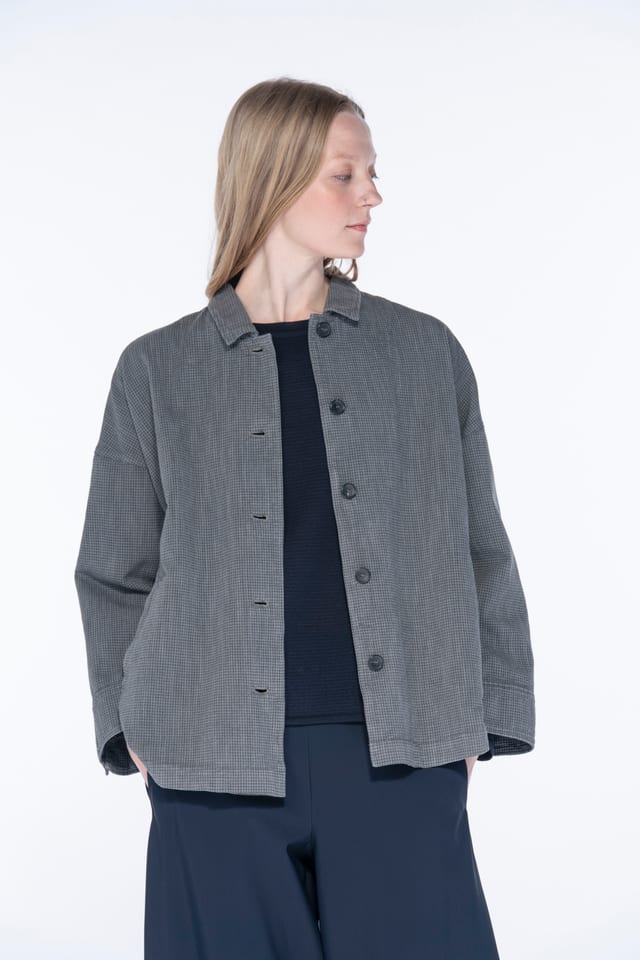 Jacket 6629 - Dobby cotton check - 10260710629
