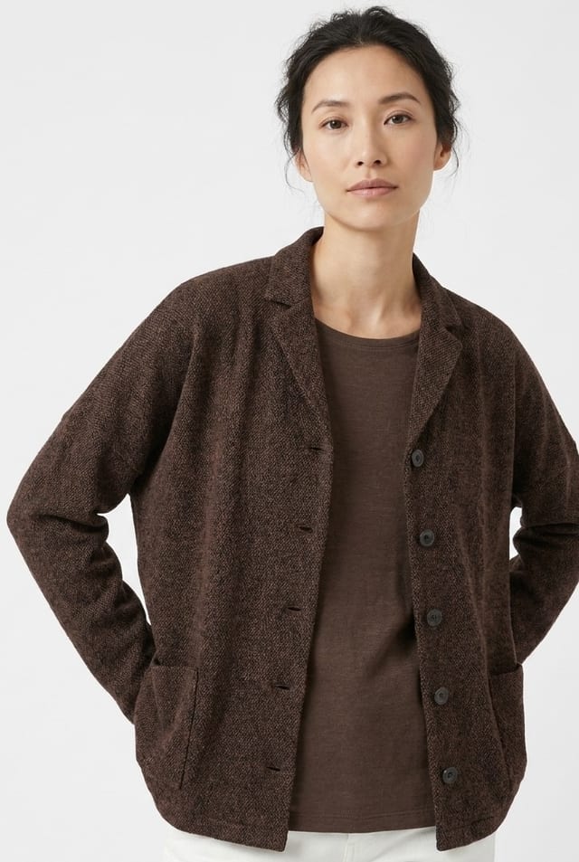 Veste 6630 - Jersey jacquard à motif chevrons - 10260710630