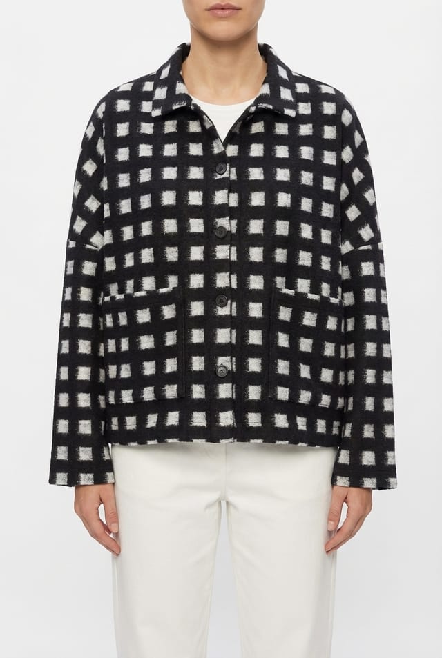 Jacket 6631 - Cube jacquard jersey - 990BLACK - 10260710631