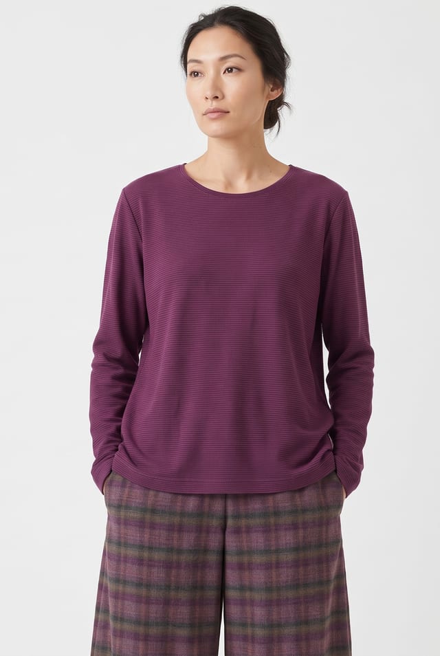 Shirt 6640 - Organic cotton slub jersey - 370AMETHYST - 10260710640