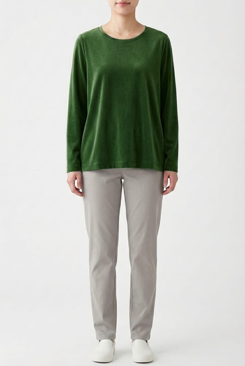Shirt 6641 - Drapey lyocell jersey - 660GREEN - 10260710641