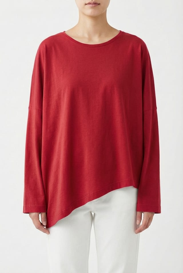 Shirt 6642 - Cotton single jersey - 350SCARLET - 10260710642