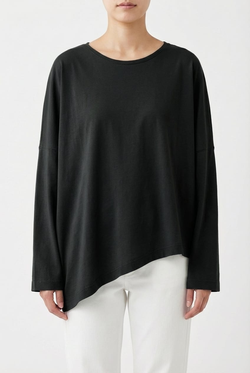 Shirt 6642 - Cotton single jersey - 990BLACK - 10260710642