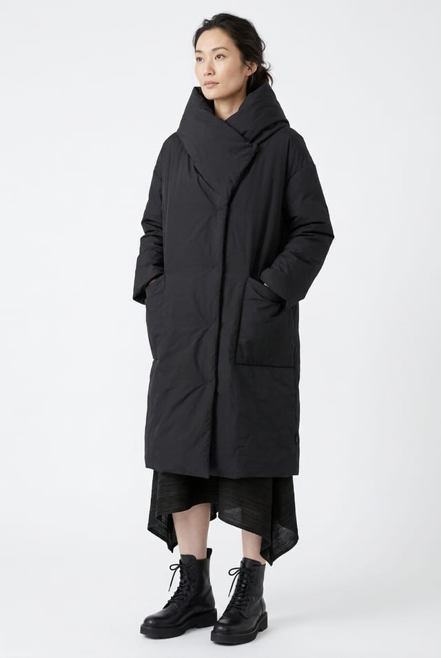 Coat 6661 - Padded outdoor ripstop in cotton-polyamide blend - 990BLACK - 10260710661
