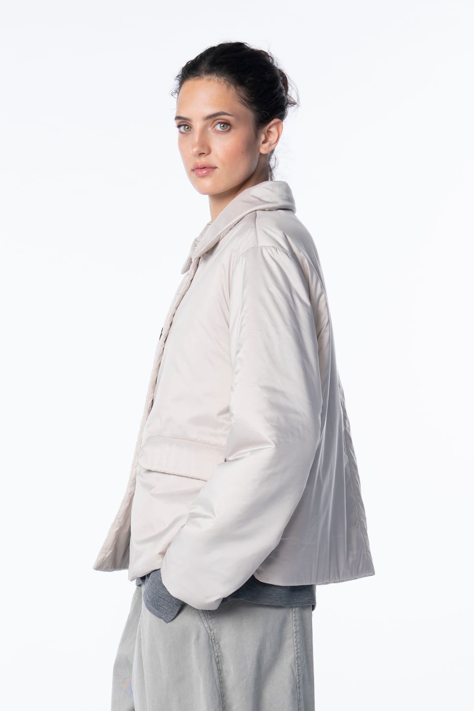 Outdoor jacket 6662 - Padded outdoor taffeta - 120ECRU - 10260710662