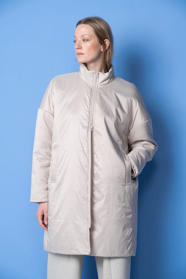 Coat 6663 - Padded outdoor taffeta - 120ECRU - 10260710663