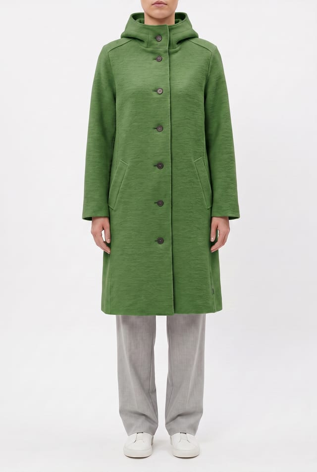 Coat 6664 - Premium OSKA boiled wool - 660GREEN - 10260710664