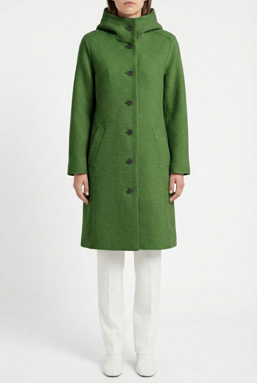 Coat 6664 - Premium OSKA boiled wool - 660GREEN - 10260710664