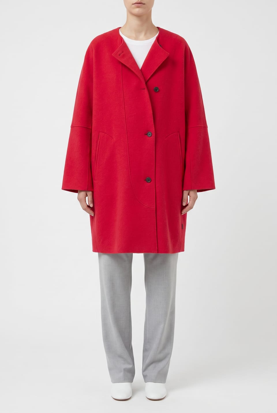 Outdoor jacket 6665 - Premium OSKA boiled wool - 350SCARLET - 10260710665