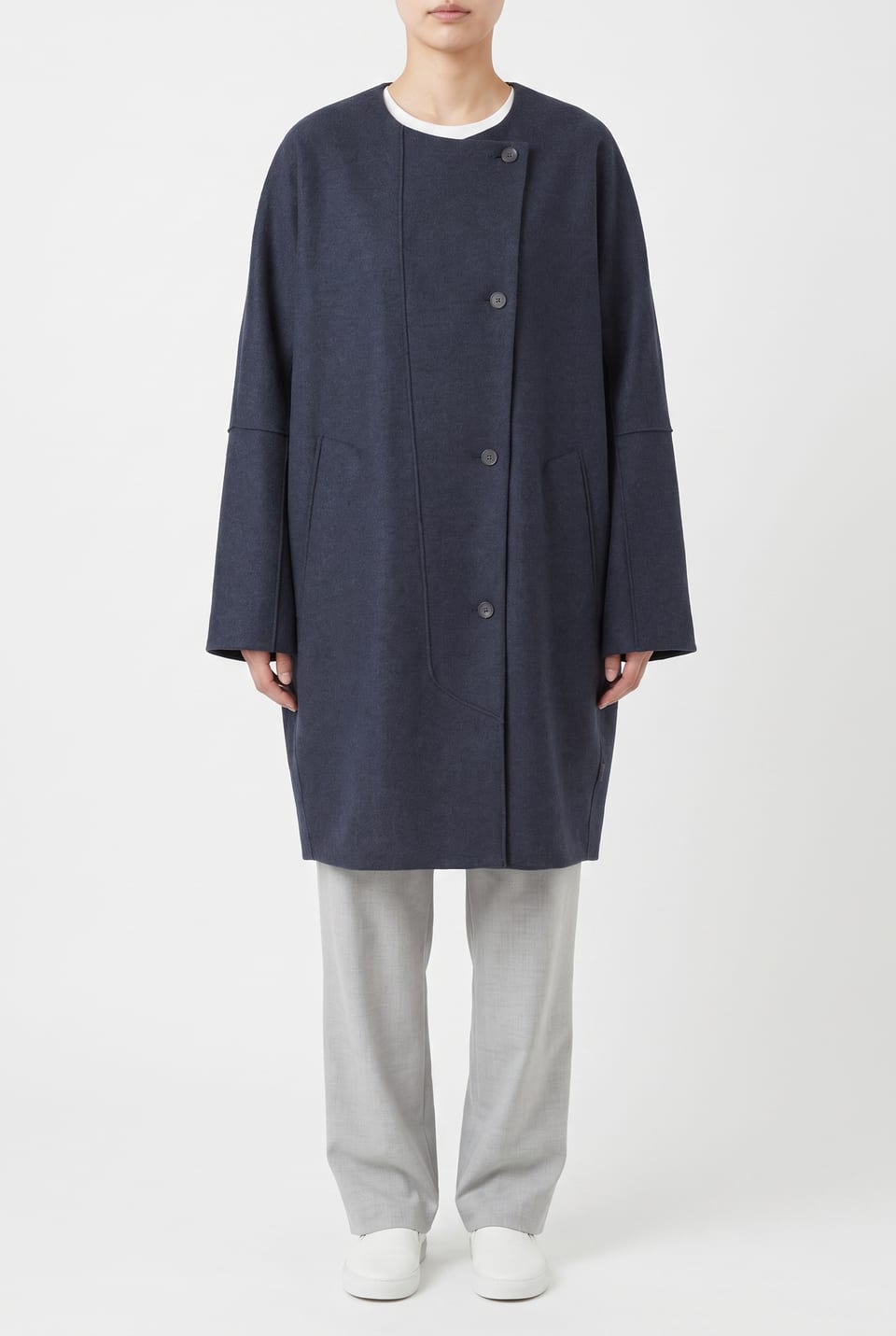 Outdoor jacket 6665 - Premium OSKA boiled wool - 490NAVY - 10260710665