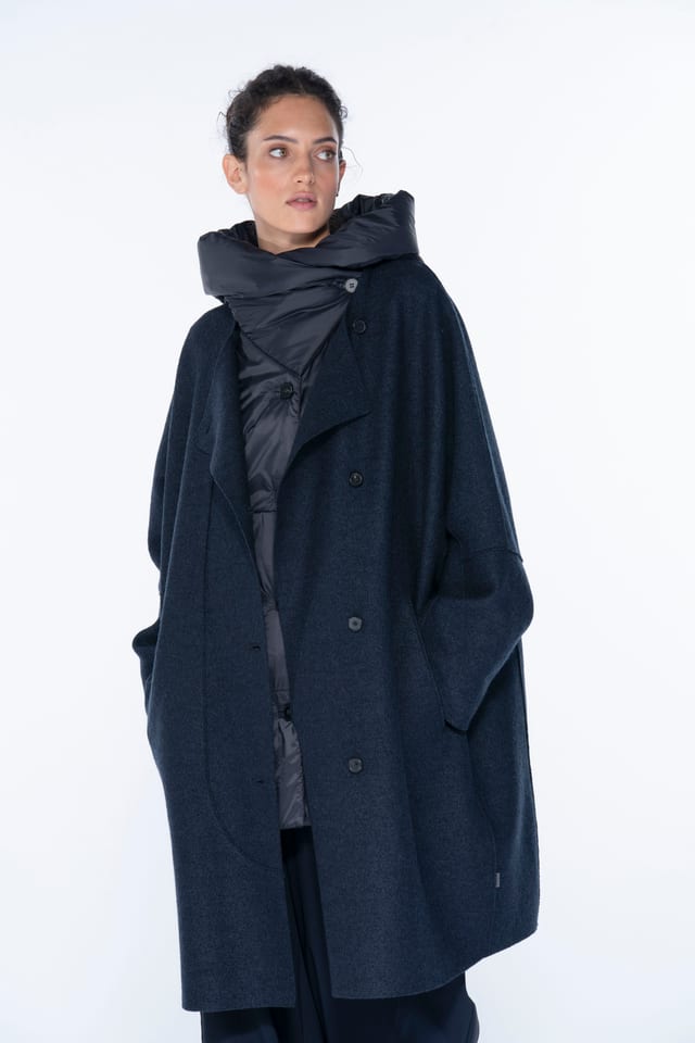 Outdoor jacket 6665 - Premium OSKA boiled wool - 490NAVY - 10260710665