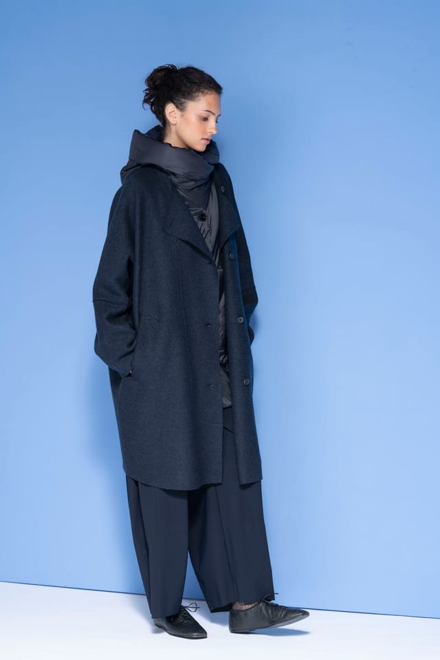Outdoor jacket 6665 - Premium OSKA boiled wool - 490NAVY - 10260710665