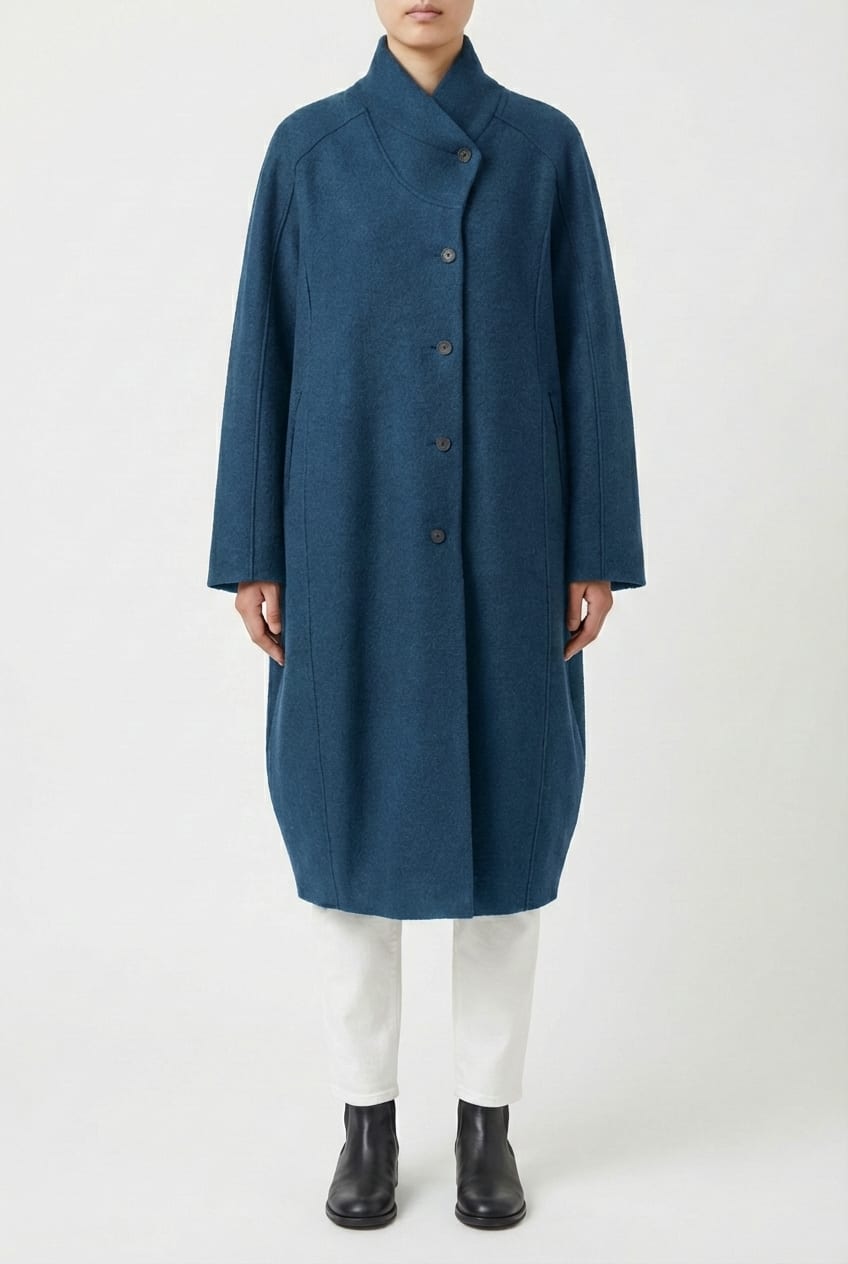 Coat 6666 - Premium OSKA boiled wool - 450LAKE - 10260710666