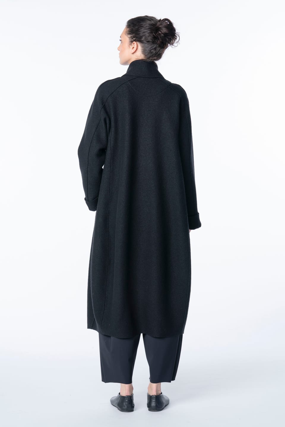 Coat 6666 - Premium OSKA boiled wool - 990BLACK - 10260710666