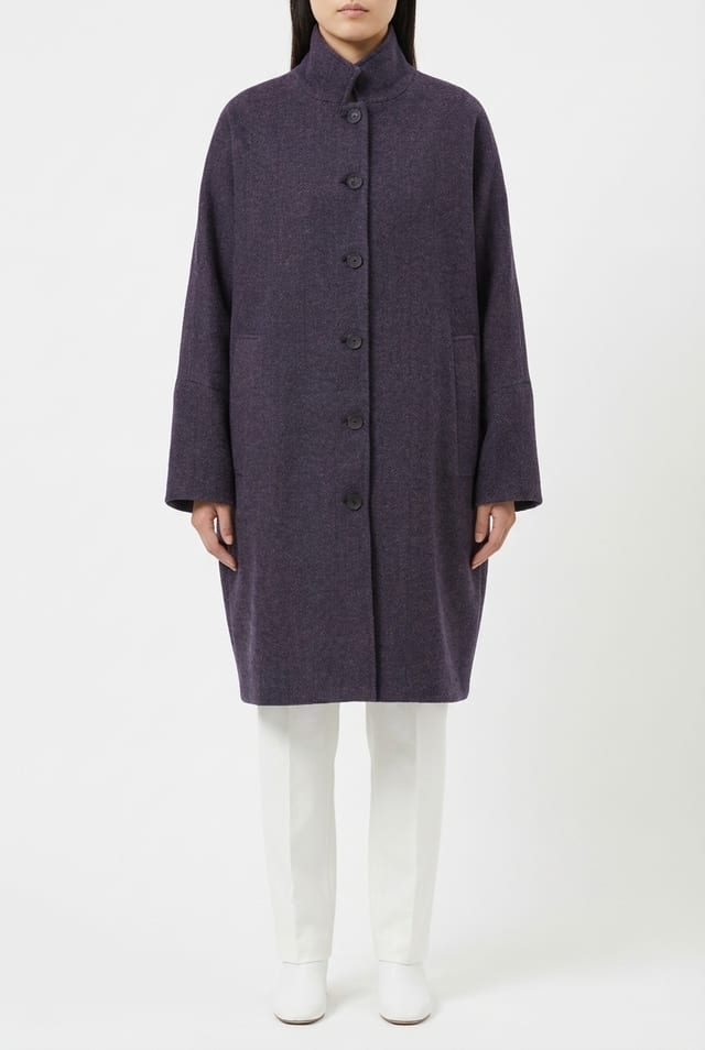 Outdoor jacket 6667 - Brushed herringbone in virgin wool - 10260710667