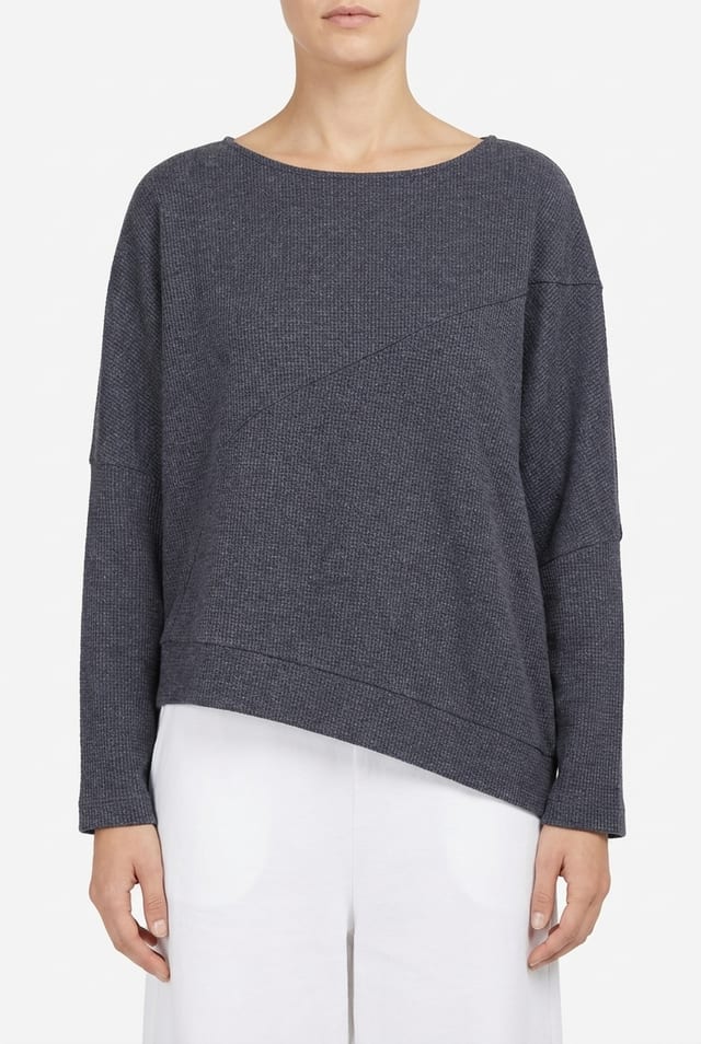 Pullover 6674 - Houndstooth jacquard jersey - 10260710674