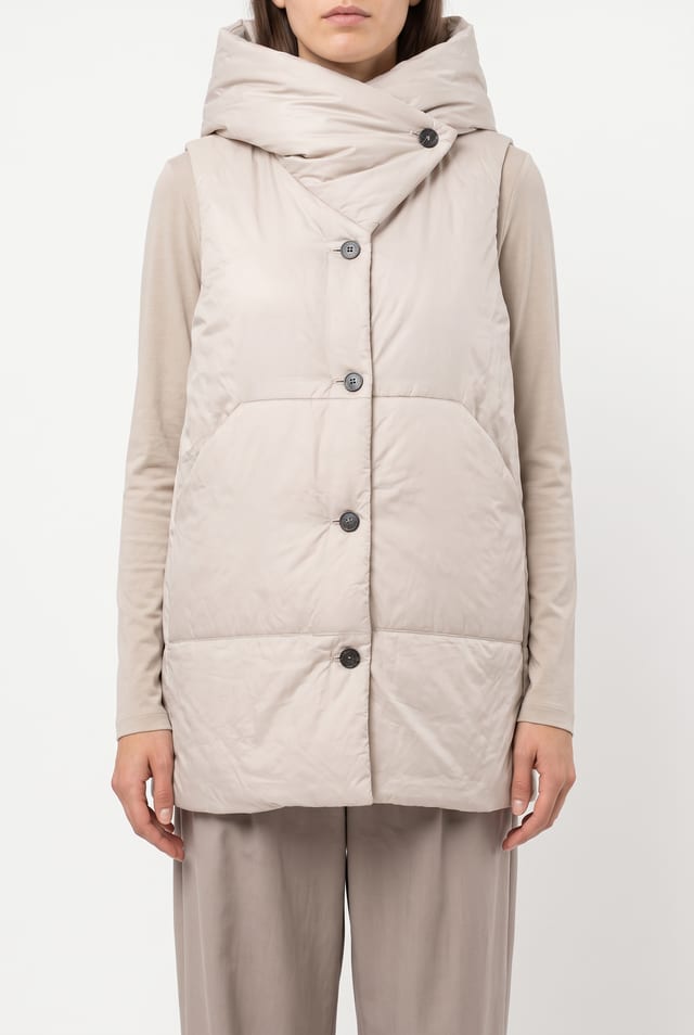 Vest 6690 - Padded outdoor taffeta - 120ECRU - 10260710690