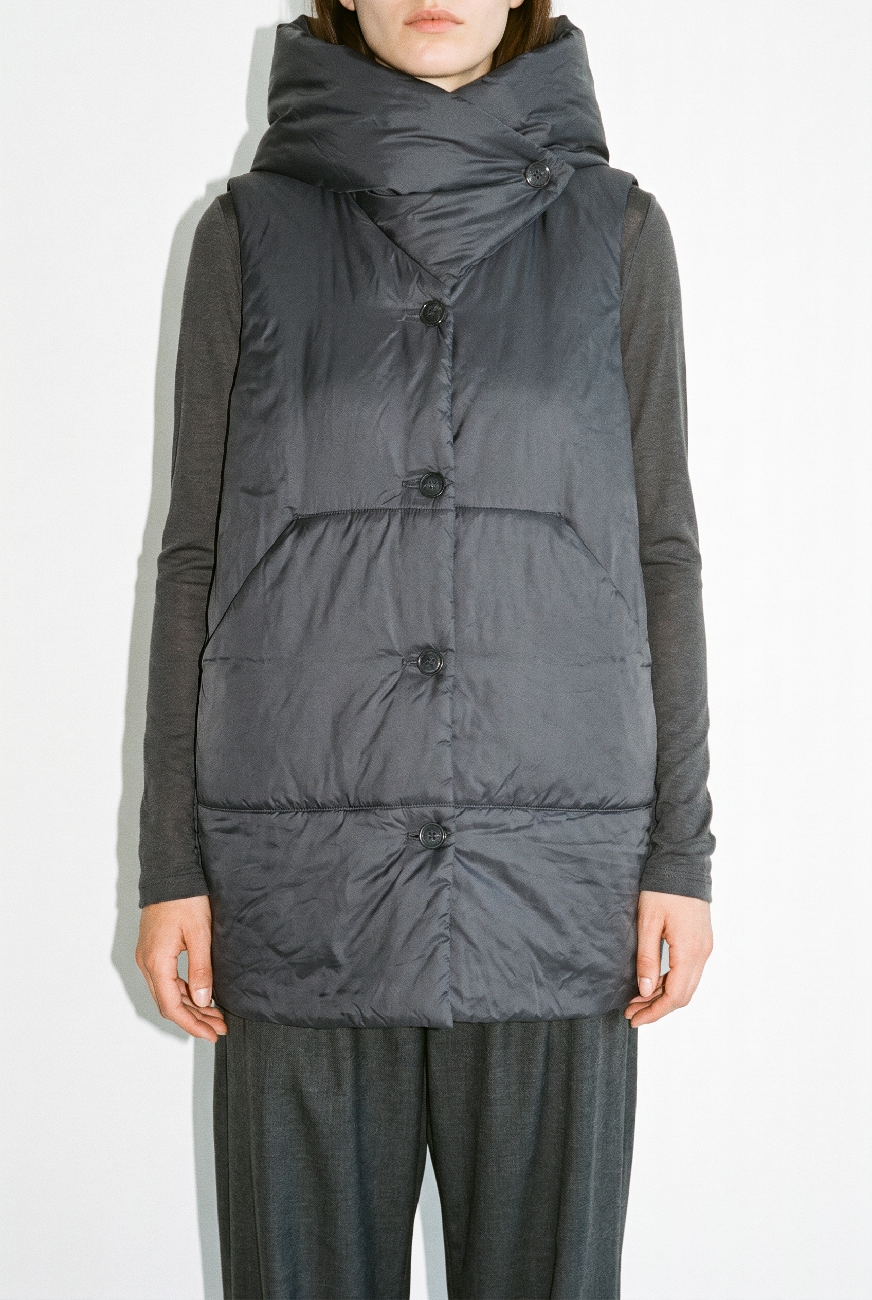 Weste 6690 Blue Wattierter Outdoor-Taft