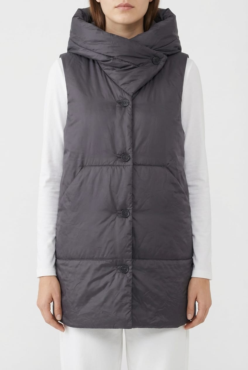 Vest 6690 - Padded outdoor taffeta - 490NAVY - 10260710690