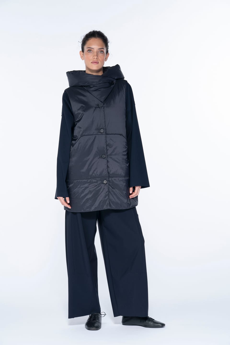 Vest 6690 - Padded outdoor taffeta - 490NAVY - 10260710690