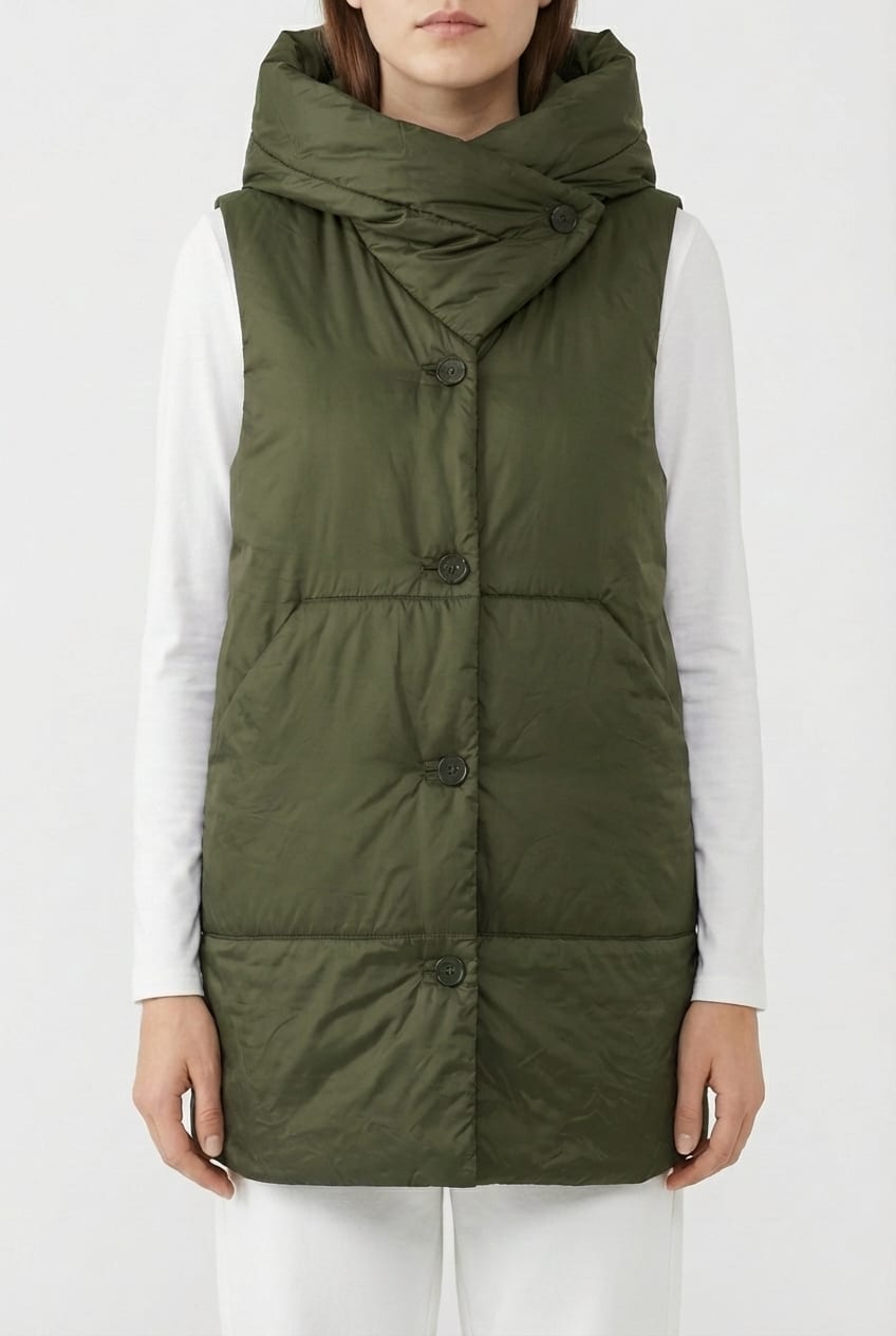 Vest 6690 - Padded outdoor taffeta - 660GREEN - 10260710690