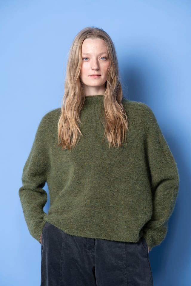 Pullover 6701 - Brushed Melange Alpaca Blend - 750MEADOW - 10260710701
