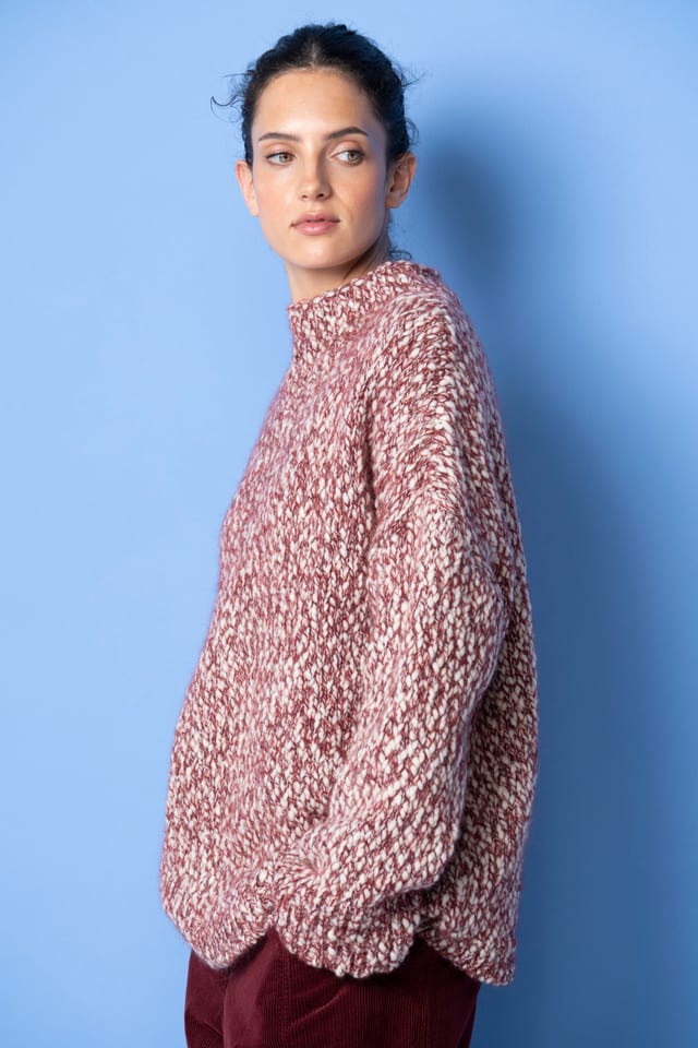Pullover 6702 - Virgin wool alpaca blend - 360SYRAH - 10260710702