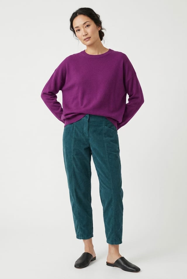Pullover 6703 - Pure merino wool - 370AMETHYST - 10260710703