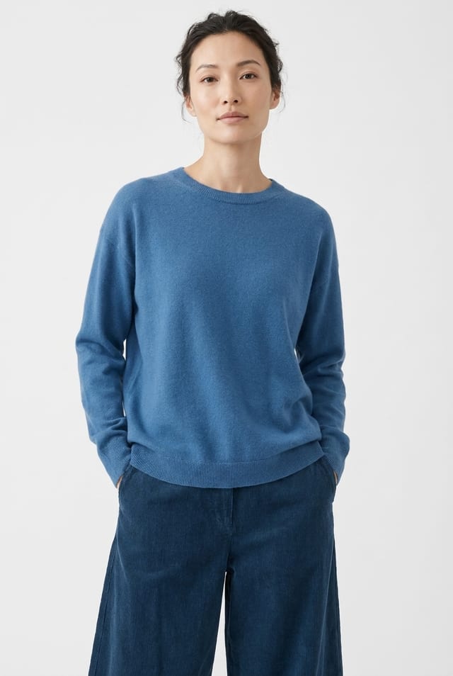 Pullover 6703 - Pure merino wool - 450LAKE - 10260710703