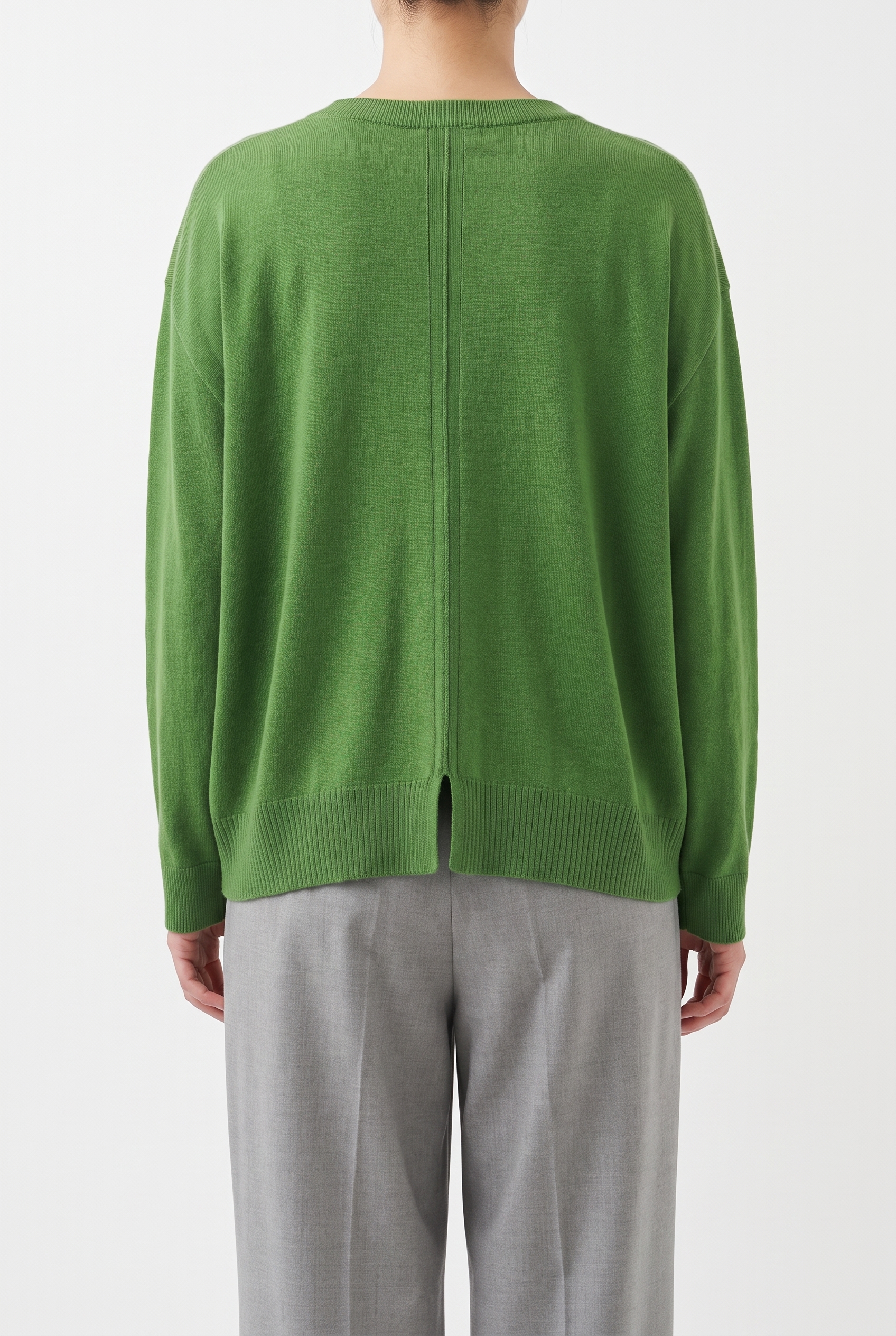 Pullover 6703 660GREEN Pure merino wool
