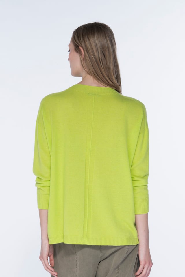 Pullover 6704 - Blend of merino and cashmere - 730NEON - 10260710704