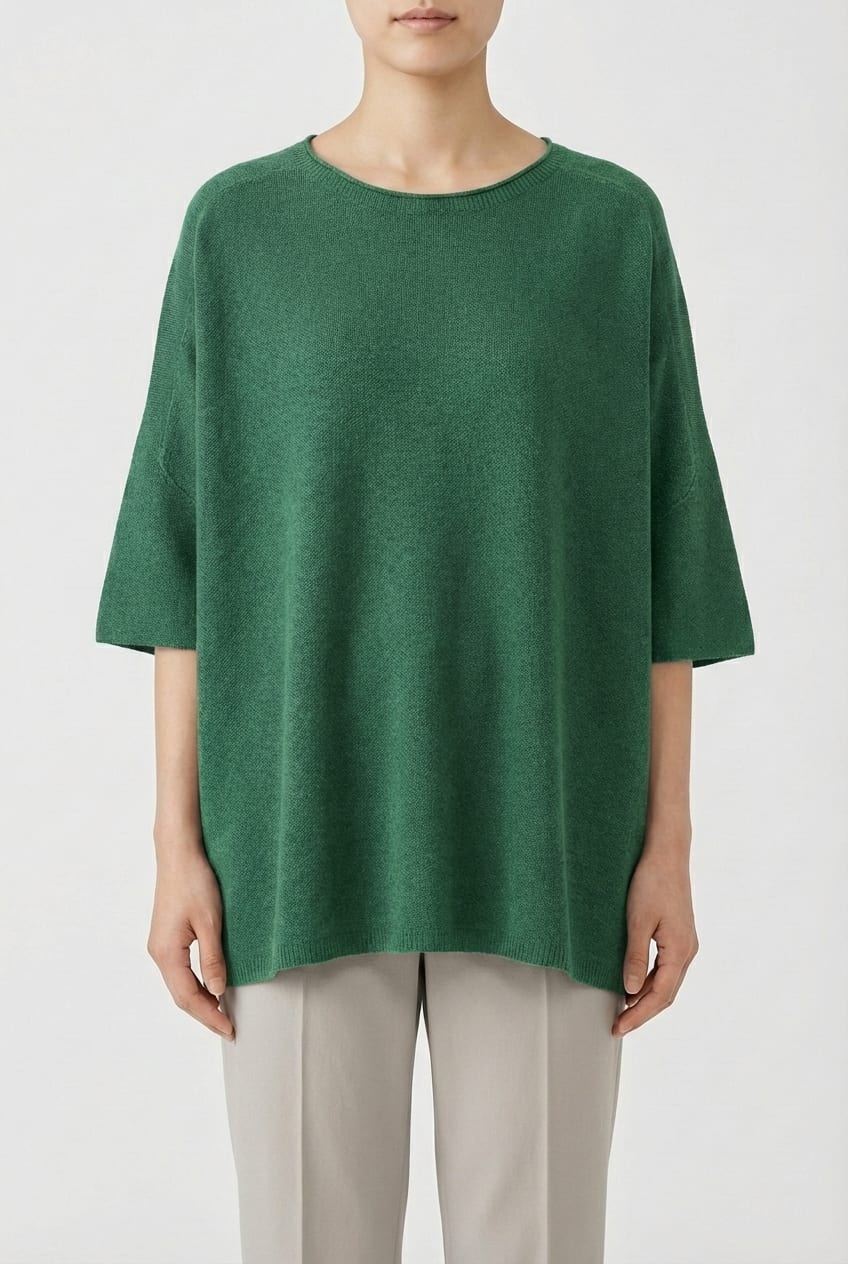Pullover 6705 - Pure merino wool - 640MYRTLE - 10260710705