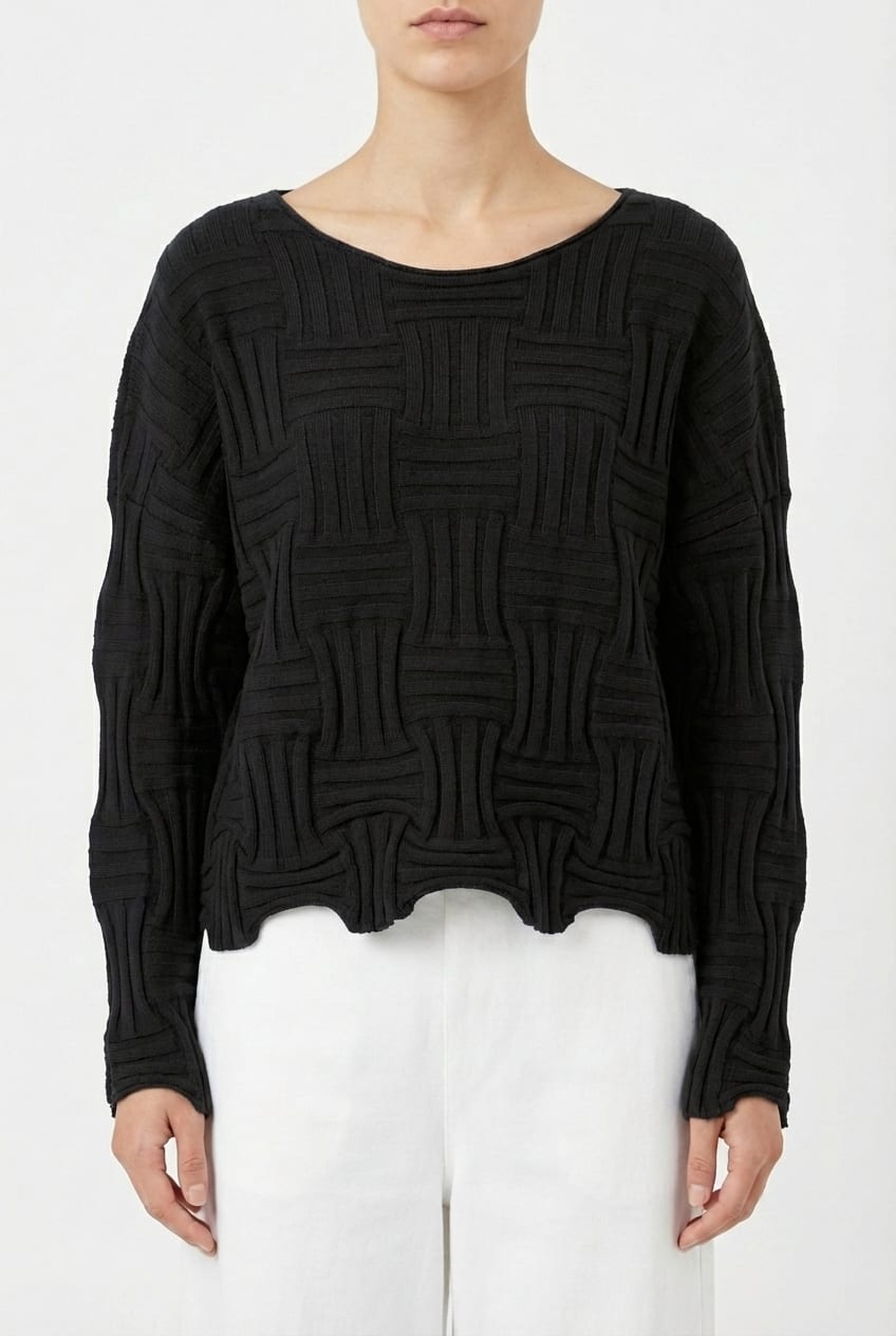 Pullover 6707 - Viscose blend - 990BLACK - 10260710707